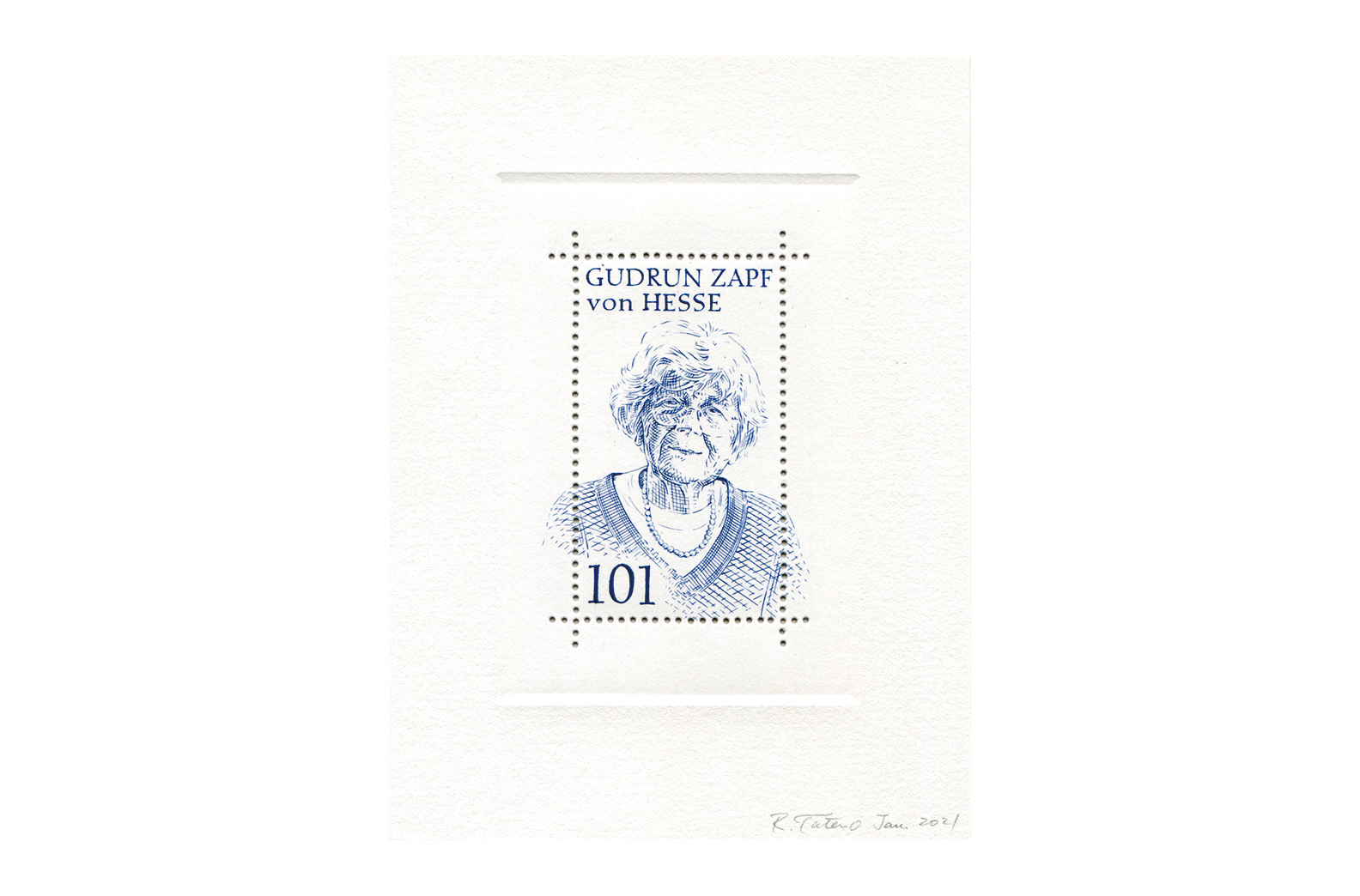 Stamp of Gudrun Zapf von Hesse